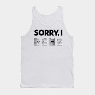 Sorry I DGAF Funny guitar chords hidden message | Funny guitar Tank Top